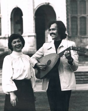 Jacqueline Fox and Alan Rinehart in London 1979