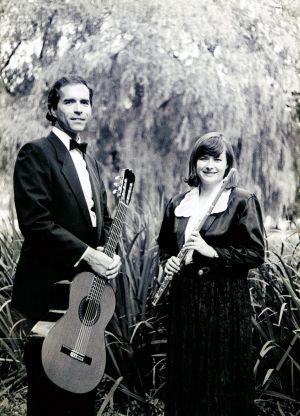 'Marsala' flute and guitar duo with Marlis Macaulay in the late 90's